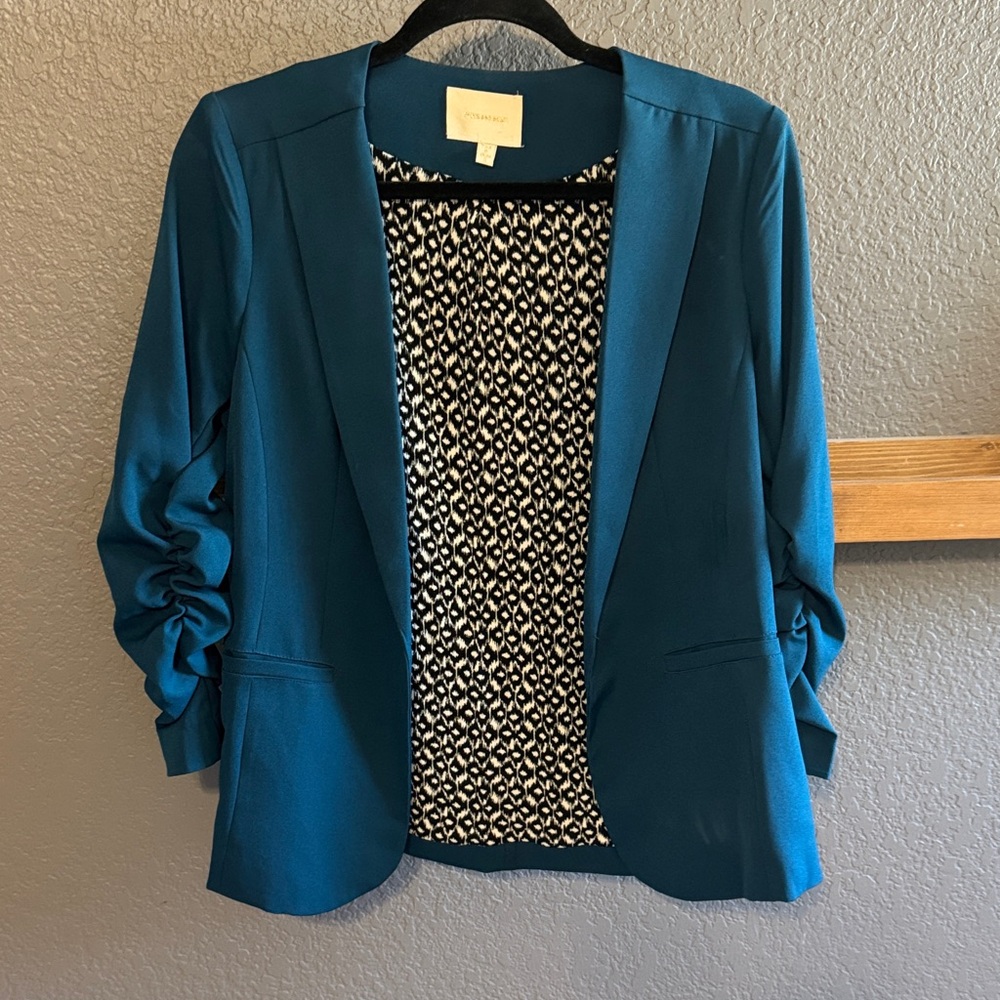 Skies Are Blue Teal Blazer